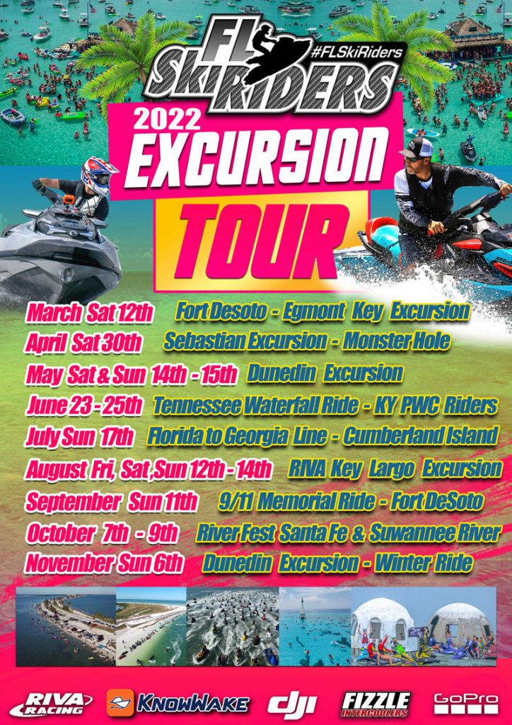 2022 Florida Ski Riders Excursion Tour Flyer